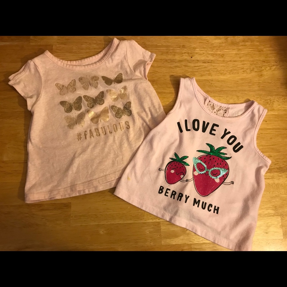 Two Girl’s 12-18 Month Shirts Children’s Place